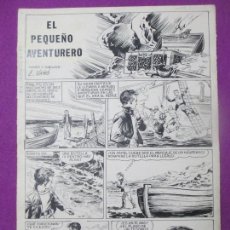 Cómics: DIBUJO ORIGINAL PLUMILLA, EL PEQUEÑO AVENTURERO, JAIMITO Nº97, 1966, E. VAÑO, 6 HOJAS, OR20. Lote 110035879