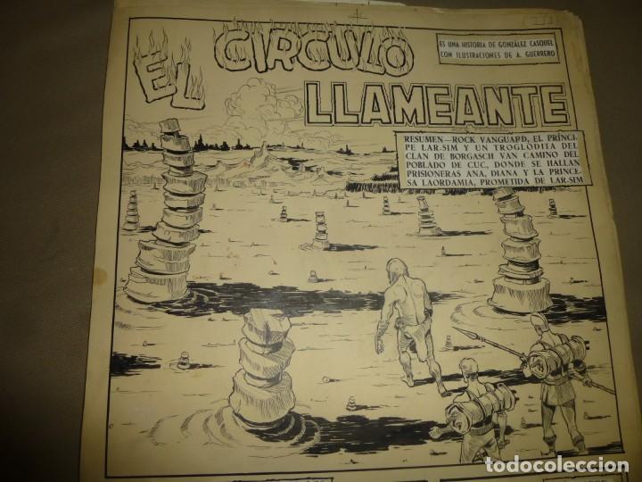 13 paginas originales de rock vanguard, autor antonio guerrero, el nº 3 el circulo llameante | todocoleccion