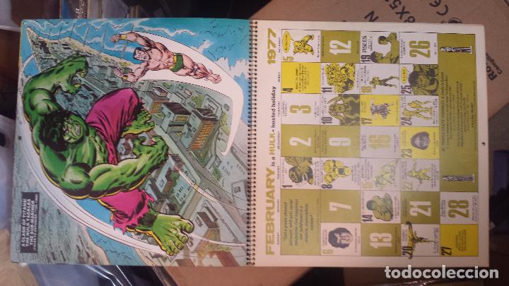 C&oacute;mics: Calendario MARVEL COMIC 1977 Original USA - Foto 3