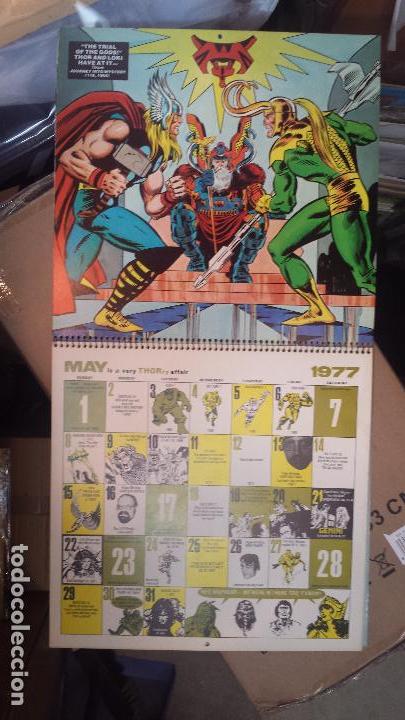 C&oacute;mics: Calendario MARVEL COMIC 1977 Original USA - Foto 6