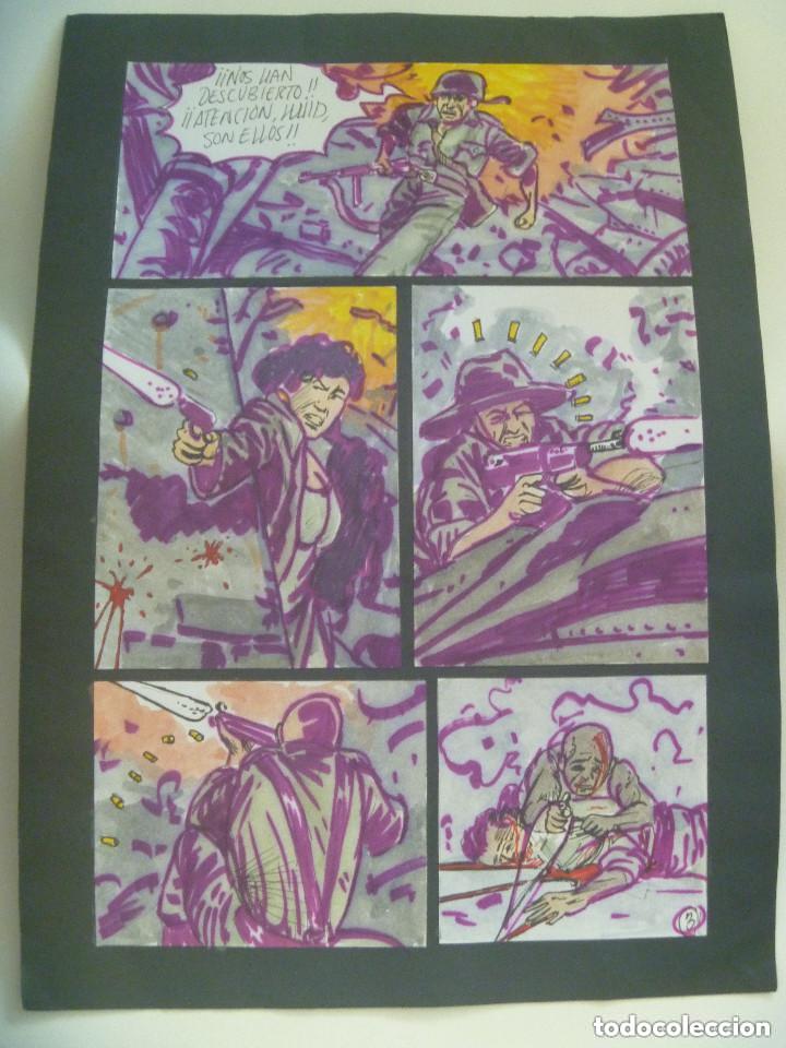 C&oacute;mics: HOJA DE UN COMIC BELICO . ORIGINAL. - Foto 1