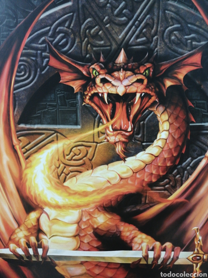 C&oacute;mics: Lamina Grande. Drag&oacute;n G&Oacute;TICO Siniestro Secta. Comic Medieval. - Foto 2
