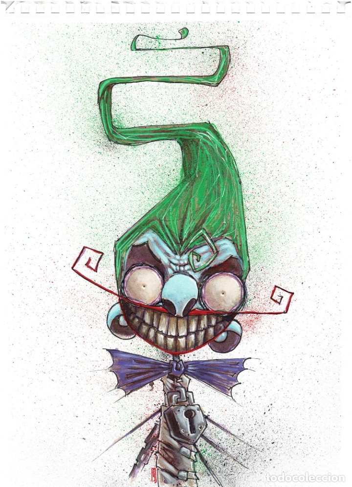 C&oacute;mics: JOKER - Dibujo ORIGINAL - JUAN RUB&Iacute; - DKILLERPANDA - Foto 1