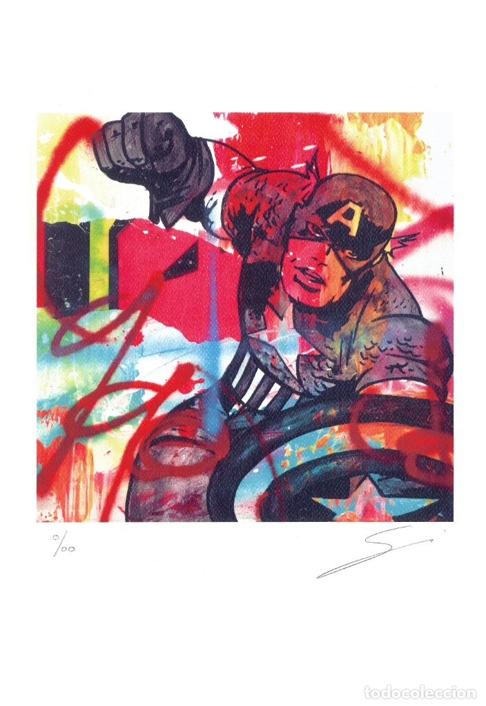 C&oacute;mics: CAPIT&Aacute;N AM&Eacute;RICA #1 - Gicl&eacute;e Edici&oacute;n Limitada - SERGI MESTRES - Foto 1