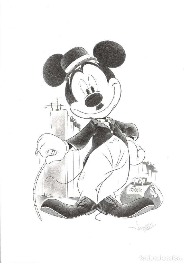 C&oacute;mics: MICKEY CHAPLIN - Dibujo Original - JAUME ESTEVE - Foto 1