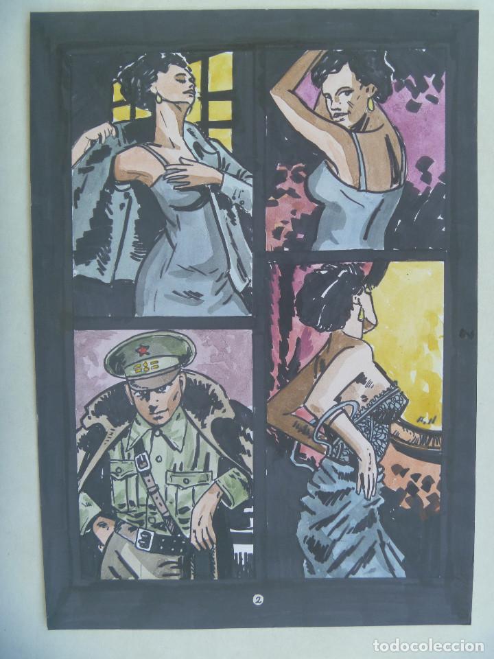 C&oacute;mics: GUERRA CIVIL : HOJA DE COMIC INACABADO - Foto 1