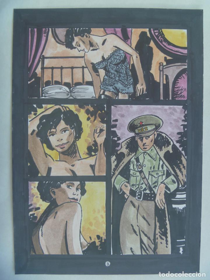 C&oacute;mics: GUERRA CIVIL : HOJA DE COMIC INACABADO - Foto 1