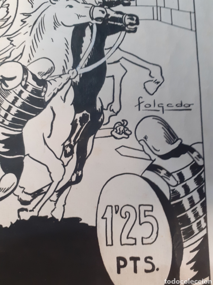 C&oacute;mics: Art c&oacute;mic. Portada de tebeo original. Dibujado por folgado. Titulo. En poder de claudio con alcor - Foto 2