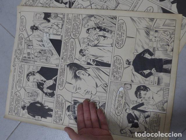 C&oacute;mics: Lote 3 dibujo original de tebeo o comic titulado extra&ntilde;o poder, originales a tinta. - Foto 2