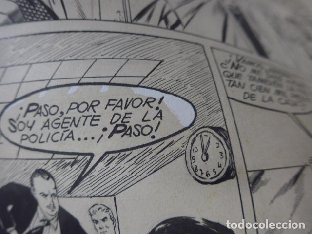 C&oacute;mics: Lote 3 dibujo original de tebeo o comic titulado extra&ntilde;o poder, originales a tinta. - Foto 5