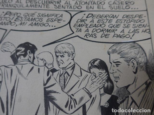 C&oacute;mics: Lote 3 dibujo original de tebeo o comic titulado extra&ntilde;o poder, originales a tinta. - Foto 6
