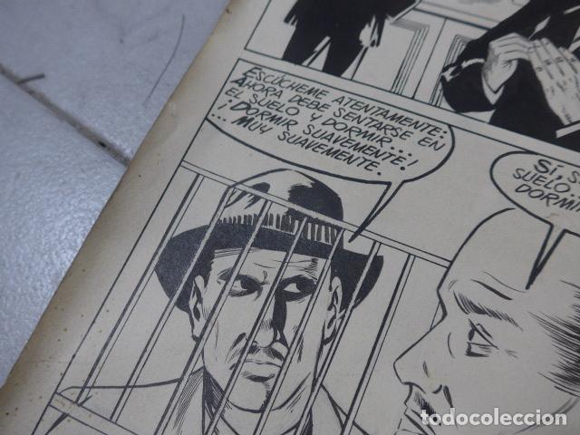 C&oacute;mics: Lote 3 dibujo original de tebeo o comic titulado extra&ntilde;o poder, originales a tinta. - Foto 8