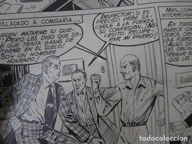 C&oacute;mics: Lote 3 dibujo original de tebeo o comic titulado extra&ntilde;o poder, originales a tinta. - Foto 11