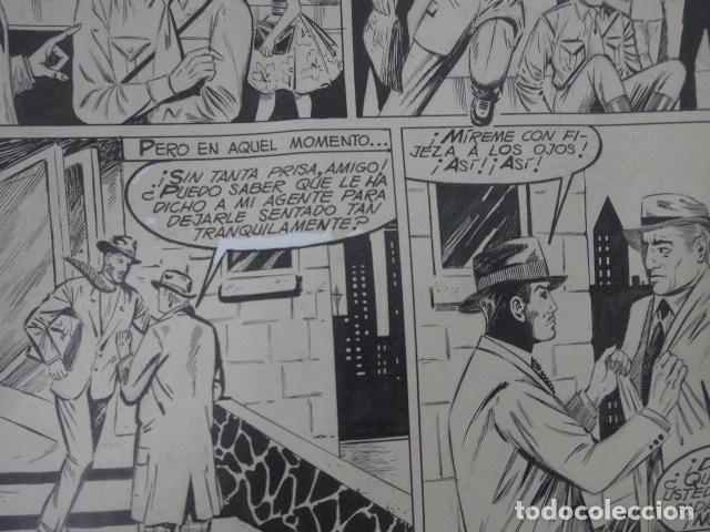 C&oacute;mics: Lote 3 dibujo original de tebeo o comic titulado extra&ntilde;o poder, originales a tinta. - Foto 14