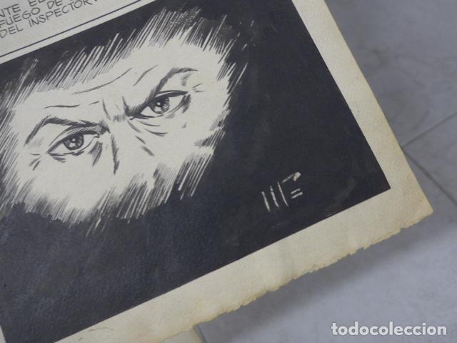 C&oacute;mics: Lote 3 dibujo original de tebeo o comic titulado extra&ntilde;o poder, originales a tinta. - Foto 15