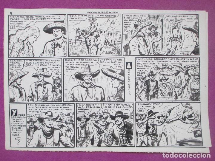 Cómics: DIBUJO ORIGINAL PLUMILLA, EL PEQUEÑO LUCHADOR, PEDRO DULCE ATACA, Nº171, PORTADA + 10 HOJAS - Foto 10 - 196918947