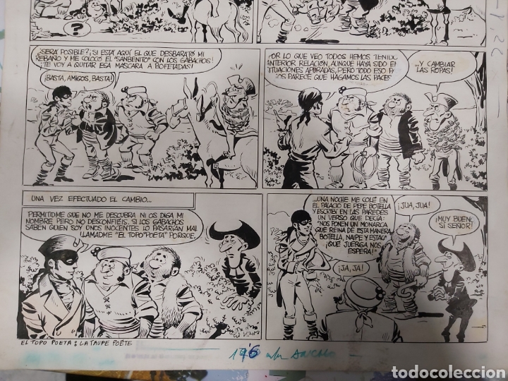 C&oacute;mics: P&aacute;gina original de Los Guerrilleros de Bernet Toledano - Foto 3