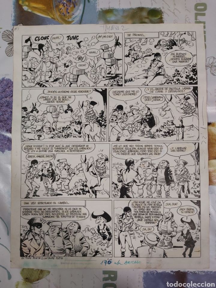 C&oacute;mics: P&aacute;gina original de Los Guerrilleros de Bernet Toledano - Foto 1