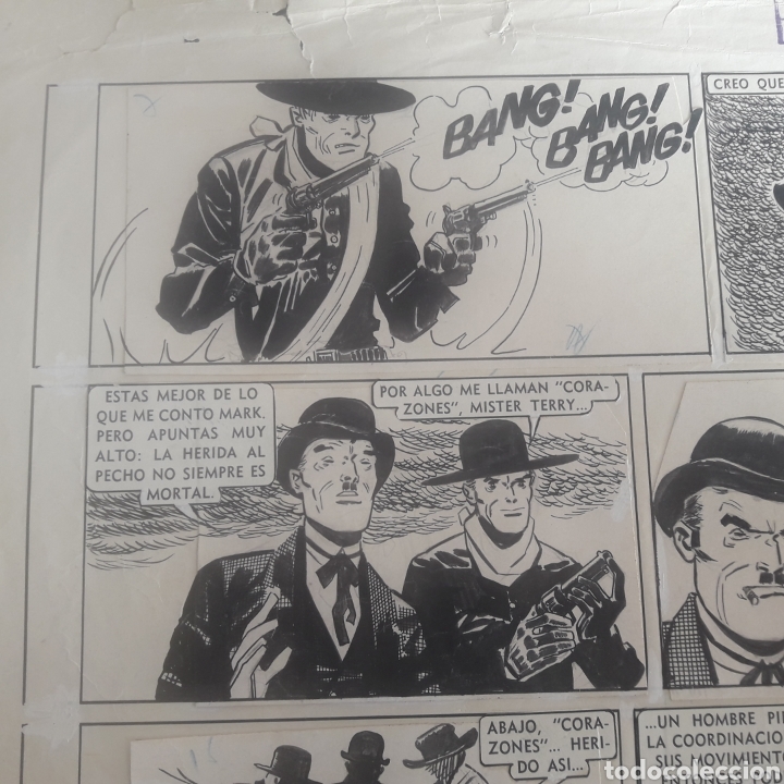C&oacute;mics: Pagina original del Sargento Kirk de Hugo Pratt. - Foto 2