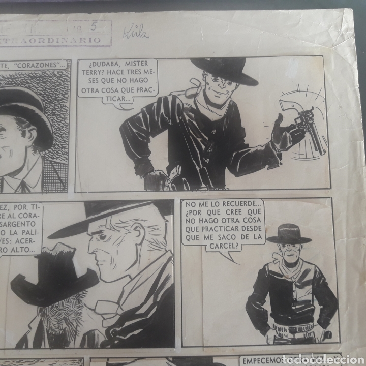 C&oacute;mics: Pagina original del Sargento Kirk de Hugo Pratt. - Foto 3