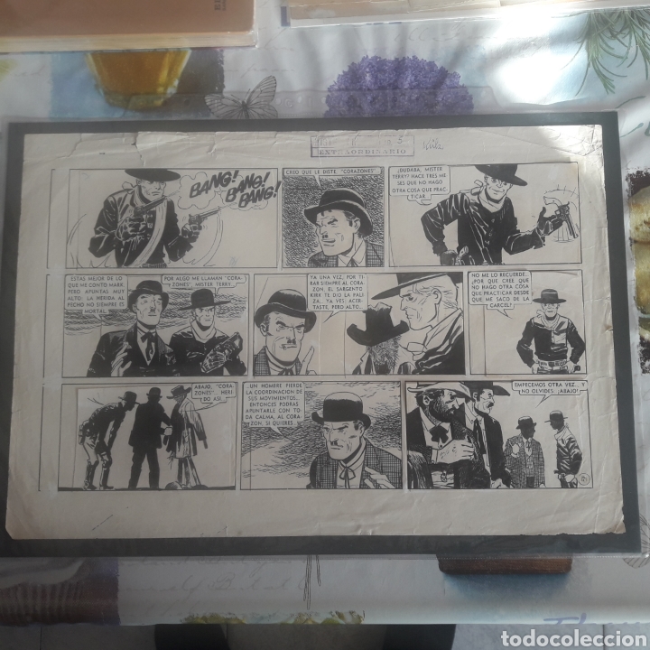 C&oacute;mics: Pagina original del Sargento Kirk de Hugo Pratt. - Foto 1