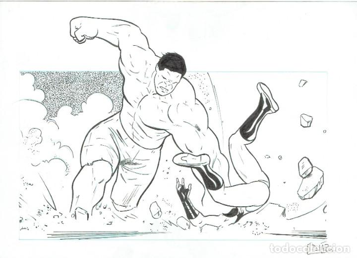 C&oacute;mics: HULK APLASTA. ILUSTRACI&Oacute;N ORIGINAL. M.D&Iacute;AZ - Foto 1