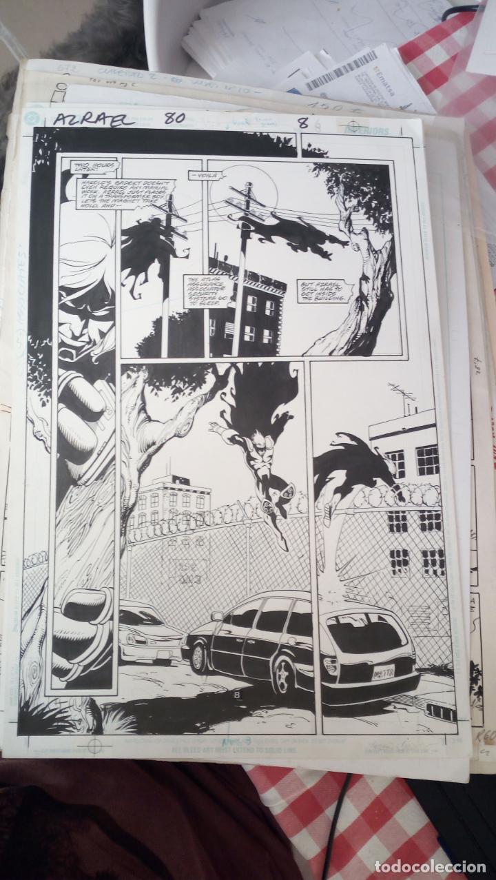 C&oacute;mics: DIBUJO TINTA ORIGINAL DE JAMES PASCOE. BATMAN AZRAEL - Foto 1