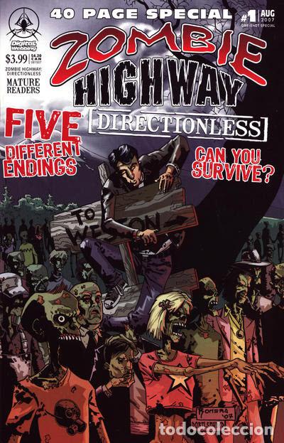 C&oacute;mics: Portada Original Zombie highway directionless - Foto 2