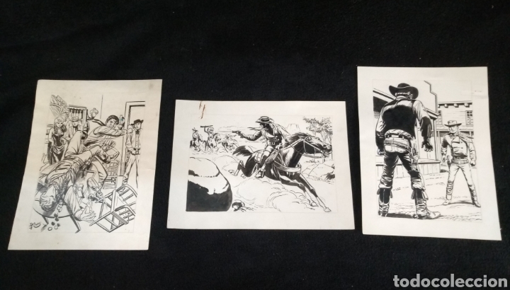 C&oacute;mics: 3 dibujos originales firma J.Ribas - Foto 1