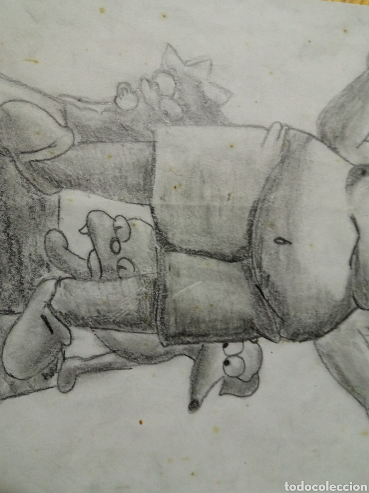 C&oacute;mics: 28 cm - Antiguo dibujo original Homer Simpson - Foto 2