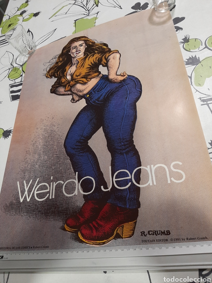 C&oacute;mics: Poster de Robert Crumb para la Historia de los C&oacute;mics, sin doblar, protocolo del editor - Foto 1