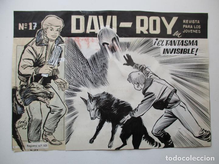 C&oacute;mics: DAVI - ROY, PORTADA DEL N&ordm; 17 . PLANCHAS ORIGINALES. - Foto 1