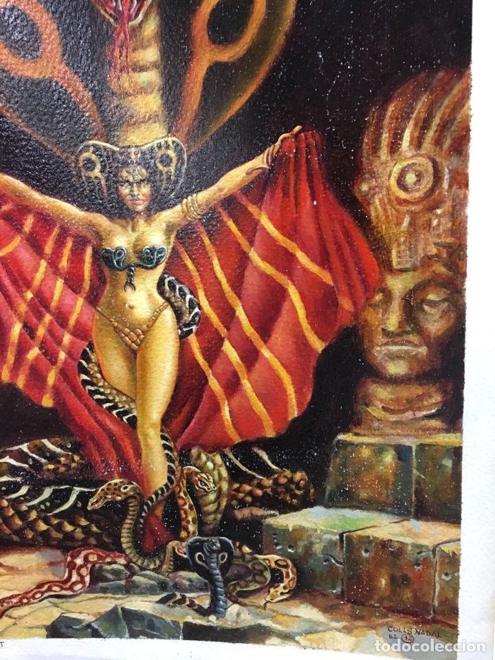 C&oacute;mics: Ilustraci&oacute;n Original de Colls Nadal 1982, 38x55cm - Foto 2