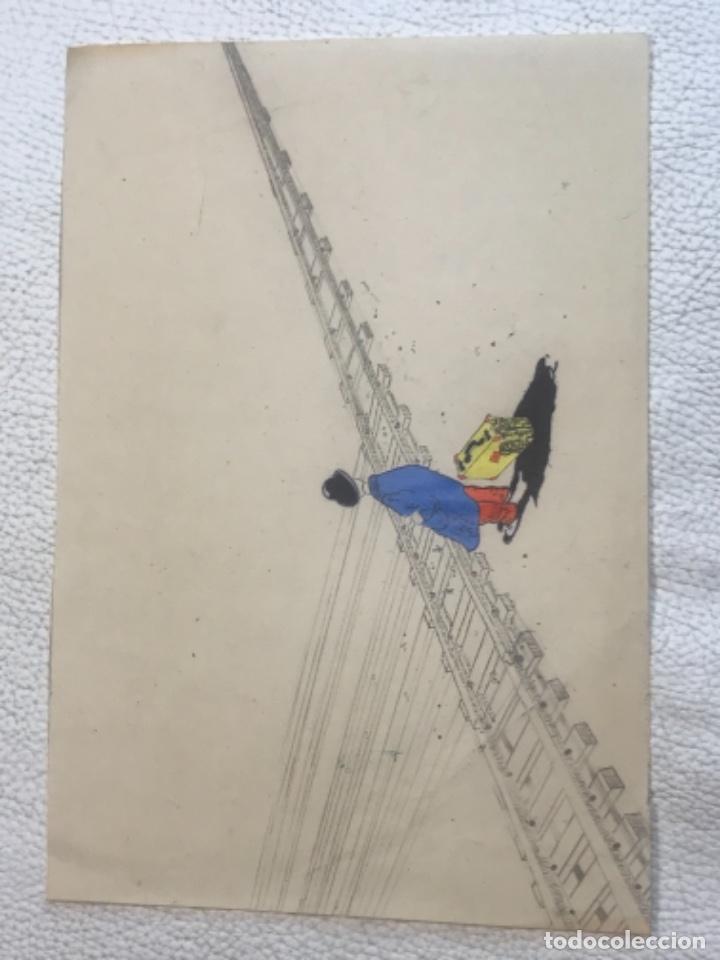 C&oacute;mics: DIBUJO A TINTA PARA COMIC. DESCONOCEMOS AUTOR. - Foto 2