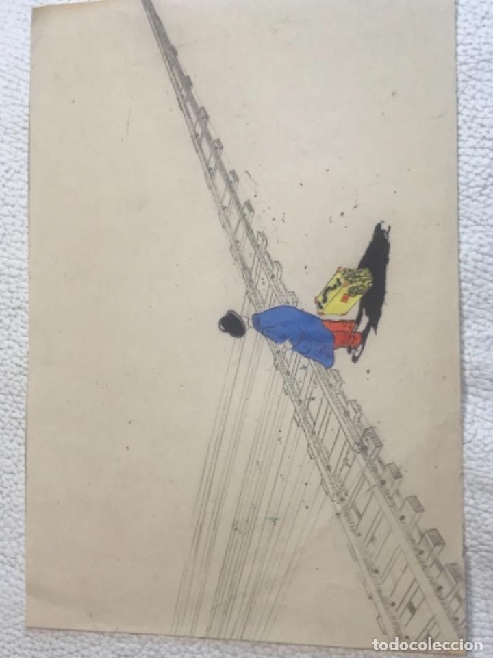 C&oacute;mics: DIBUJO A TINTA PARA COMIC. DESCONOCEMOS AUTOR. - Foto 4