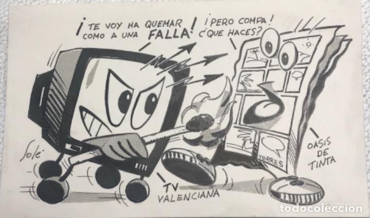 C&oacute;mics: DIBUJO A TINTA DE SOL&Eacute;. VI&Ntilde;ETA. - Foto 1