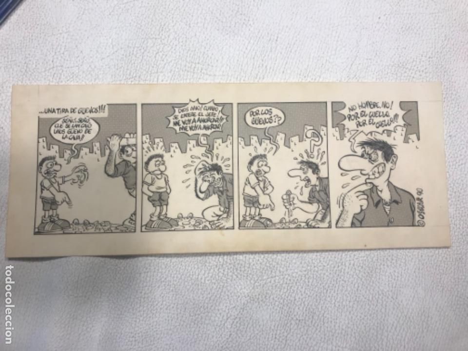 C&oacute;mics: DIBUJO A TINTA DE OSKAR 90. VI&Ntilde;ETA. - Foto 1