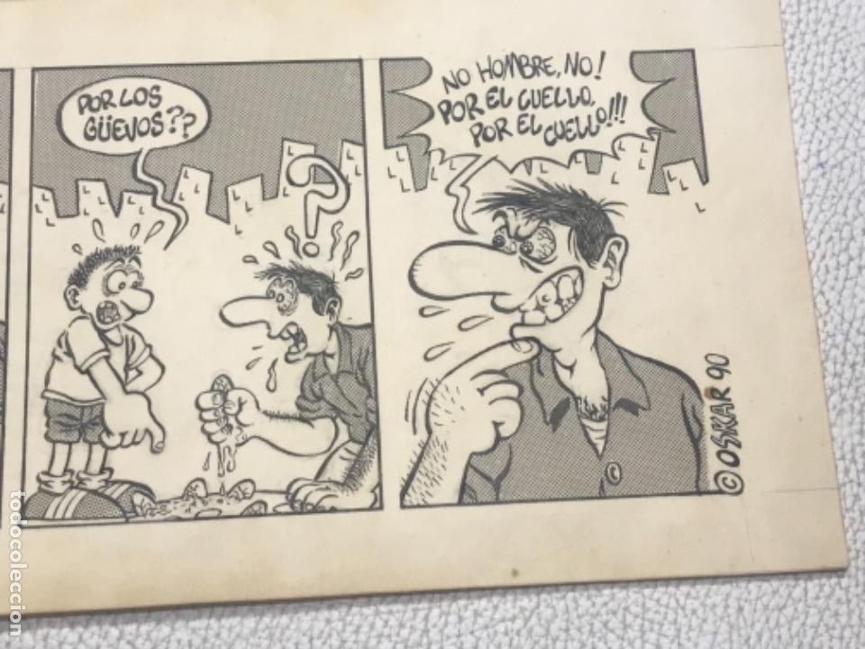 C&oacute;mics: DIBUJO A TINTA DE OSKAR 90. VI&Ntilde;ETA. - Foto 3