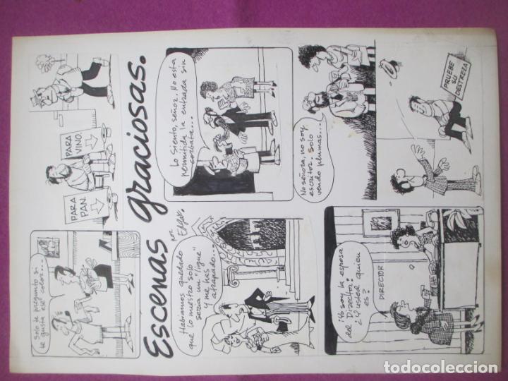 DIBUJO ORIGINAL PLUMILLA ESCENAS GRACIOSAS 1 HOJA S33 | todocoleccion (Buy It Now)