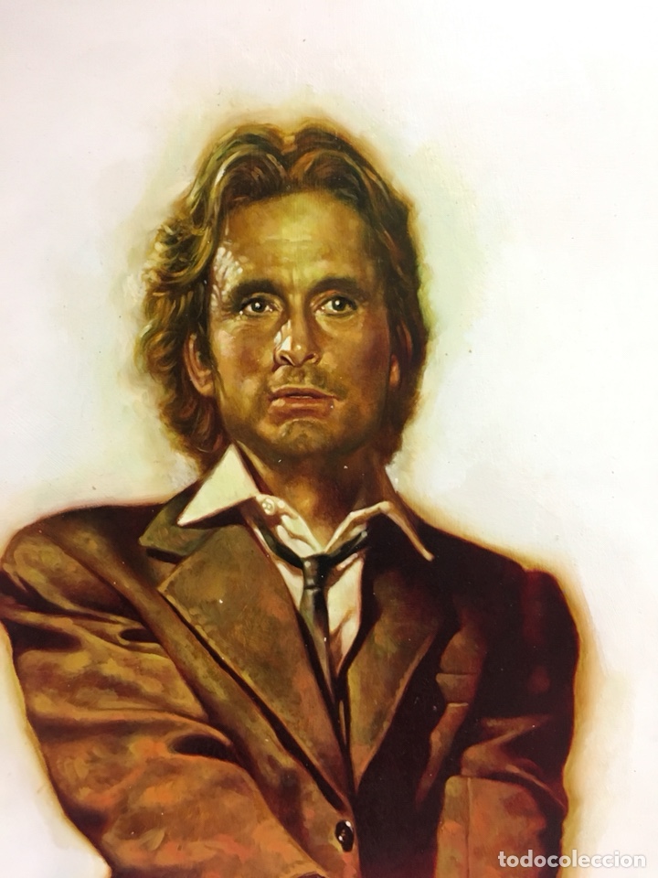 C&oacute;mics: Ilustraci&oacute;n Original de Gabriel - Michael Douglas, 51x73cm - Foto 2