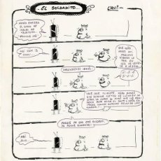 Cómics: DIBUJO ORIGINAL DE L'AVI - EL SOLDADO - EL PURO N.27 P.36, AÑO 1984