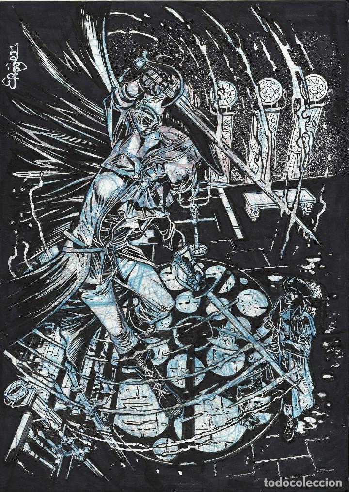 C&oacute;mics: CORSARIA - DIBUJO ORIGINAL - ROGER BONET - Foto 1