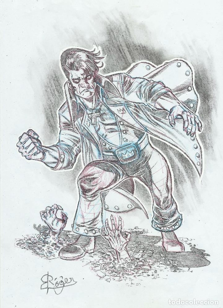 C&oacute;mics: DIBUJO ORIGINAL - ORIGINAL DRAWING ART - ROGER BONET - Foto 1