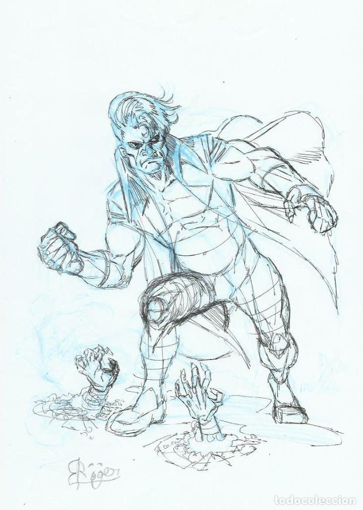 C&oacute;mics: DIBUJO ORIGINAL - ORIGINAL DRAWING ART - ROGER BONET - Foto 2