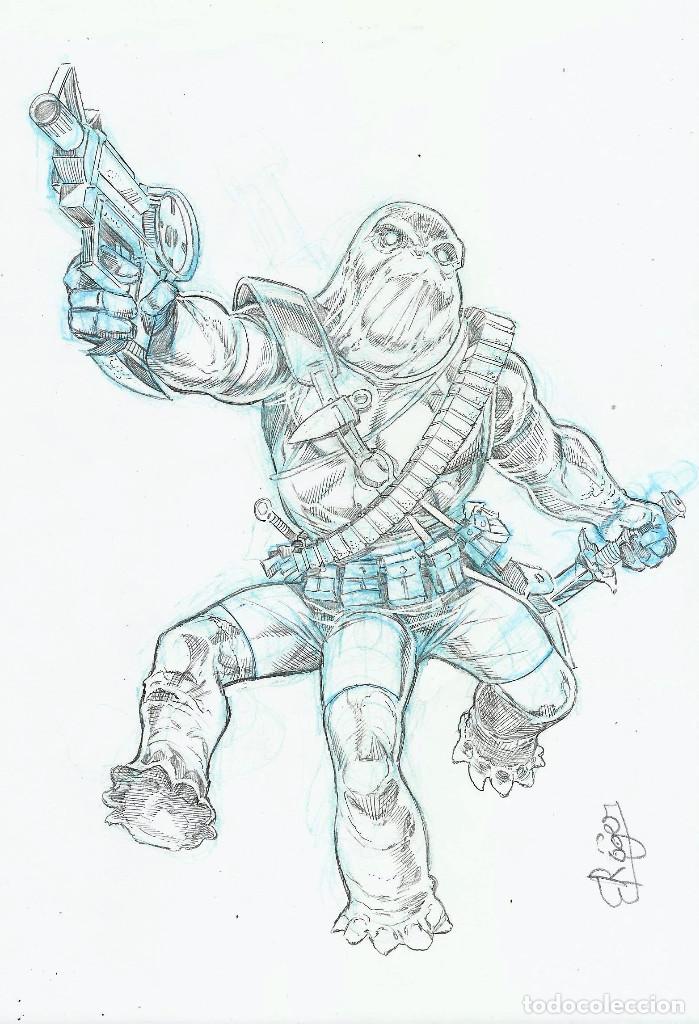 C&oacute;mics: DIBUJO ORIGINAL - MONSTRUO - ORIGINAL DRAWING - Foto 1