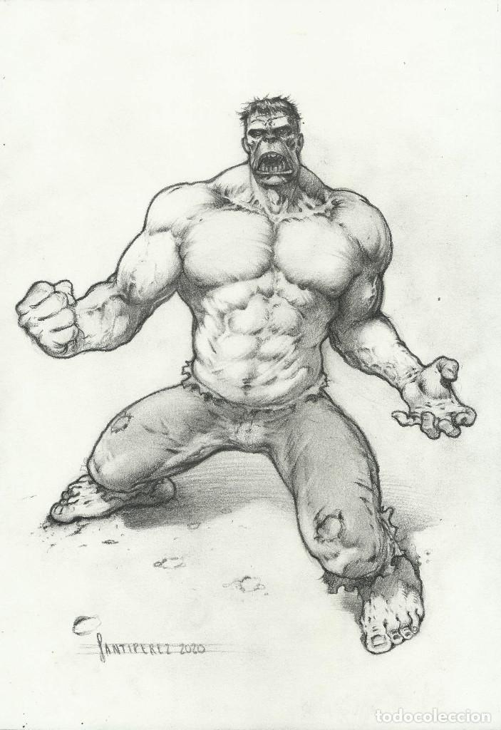 C&oacute;mics: Dibujo original - Hulk - Santip&eacute;rez - original drawing - Foto 1