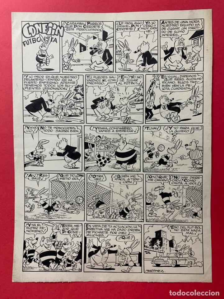 C&oacute;mics: pagina original a tinta de Martinez Osete publicada en La Risa - Foto 1