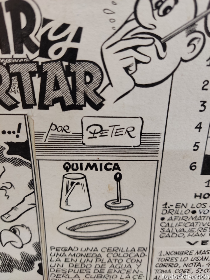 C&oacute;mics: Dibujo original, Peter. 31cm x 19cm - Foto 2