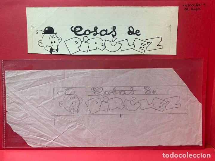 C&oacute;mics: Dibujos originales de Urda, cabecera en &rdquo;Nicol&aacute;s&rdquo; - Foto 1