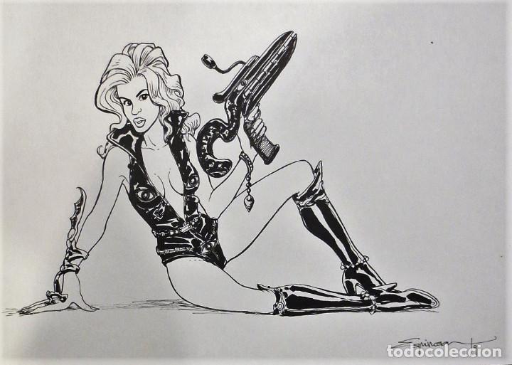 C&oacute;mics: ORIGINAL DRAWING TRIBUTE TO BARBARELLA - ESPINOSA - Foto 1